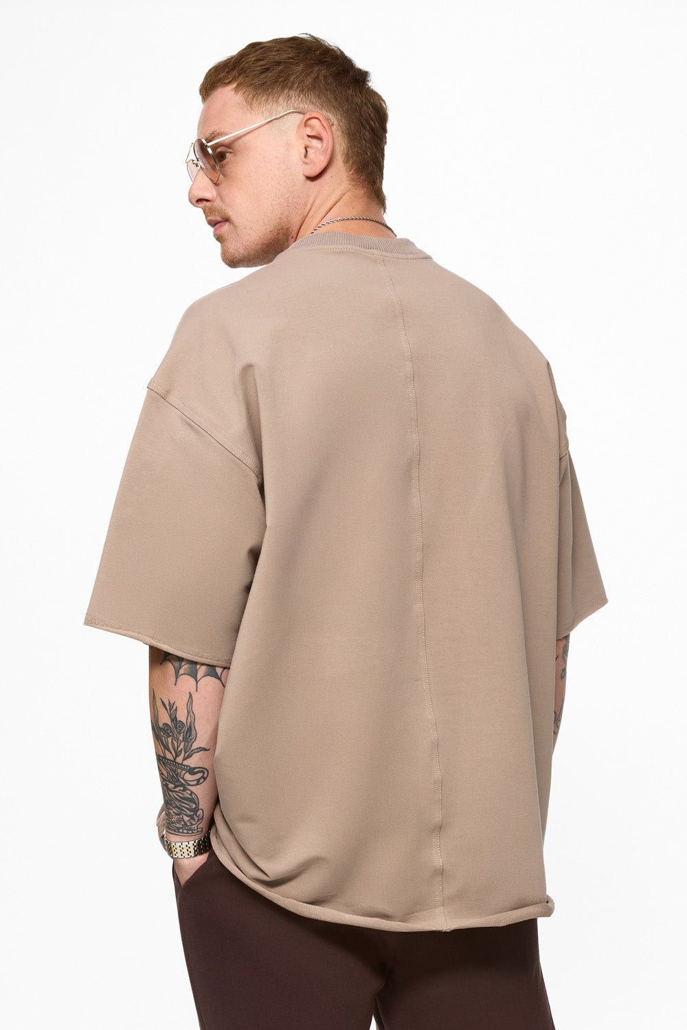 Oversized Beige T-shirt