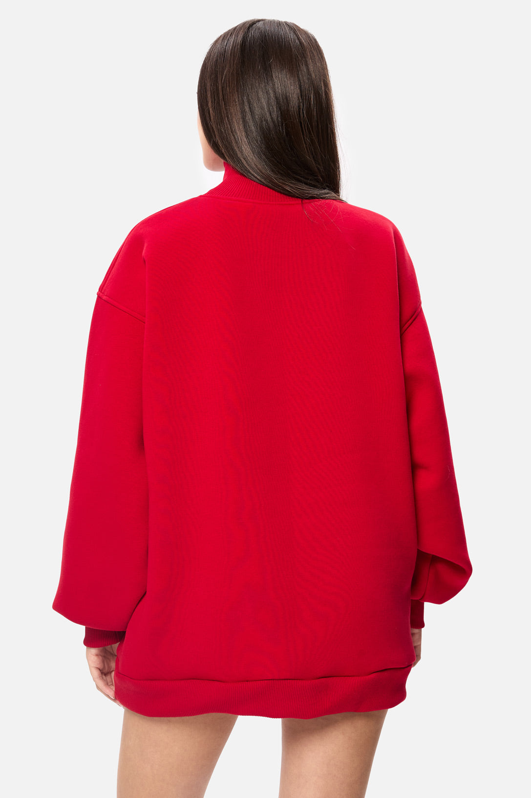 Helanca rosie Kora pentru femei, cu broderie si material atasat, confecționat din bumbac premium, ideal pentru ținute casual și streetwear.