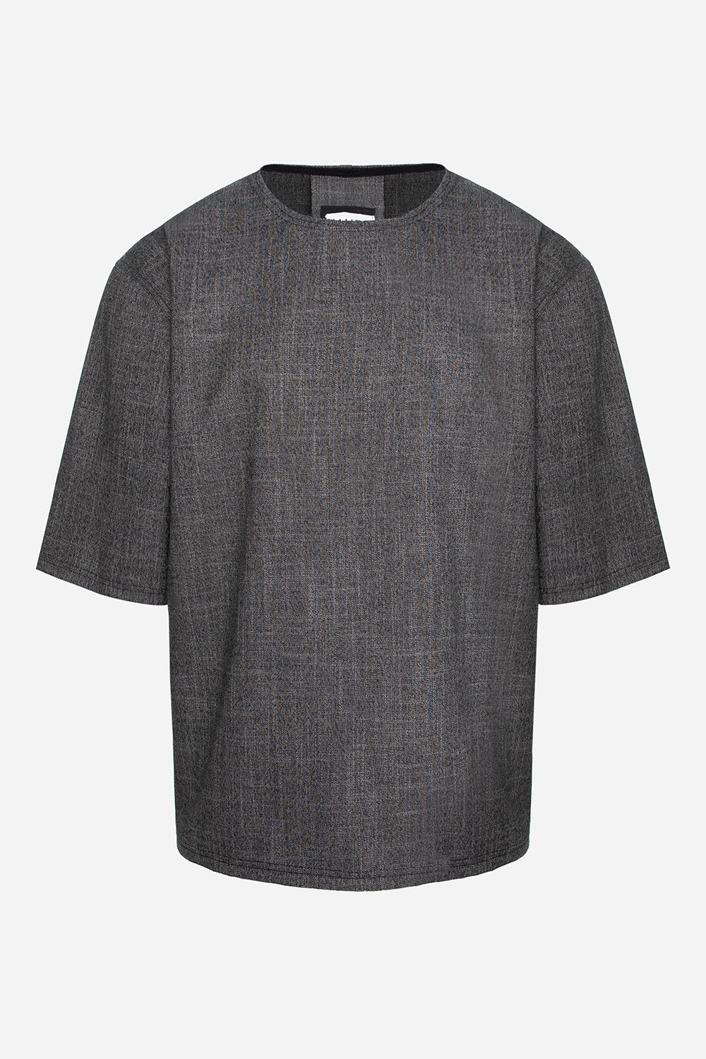 Thom black melange cloth T-shirt
