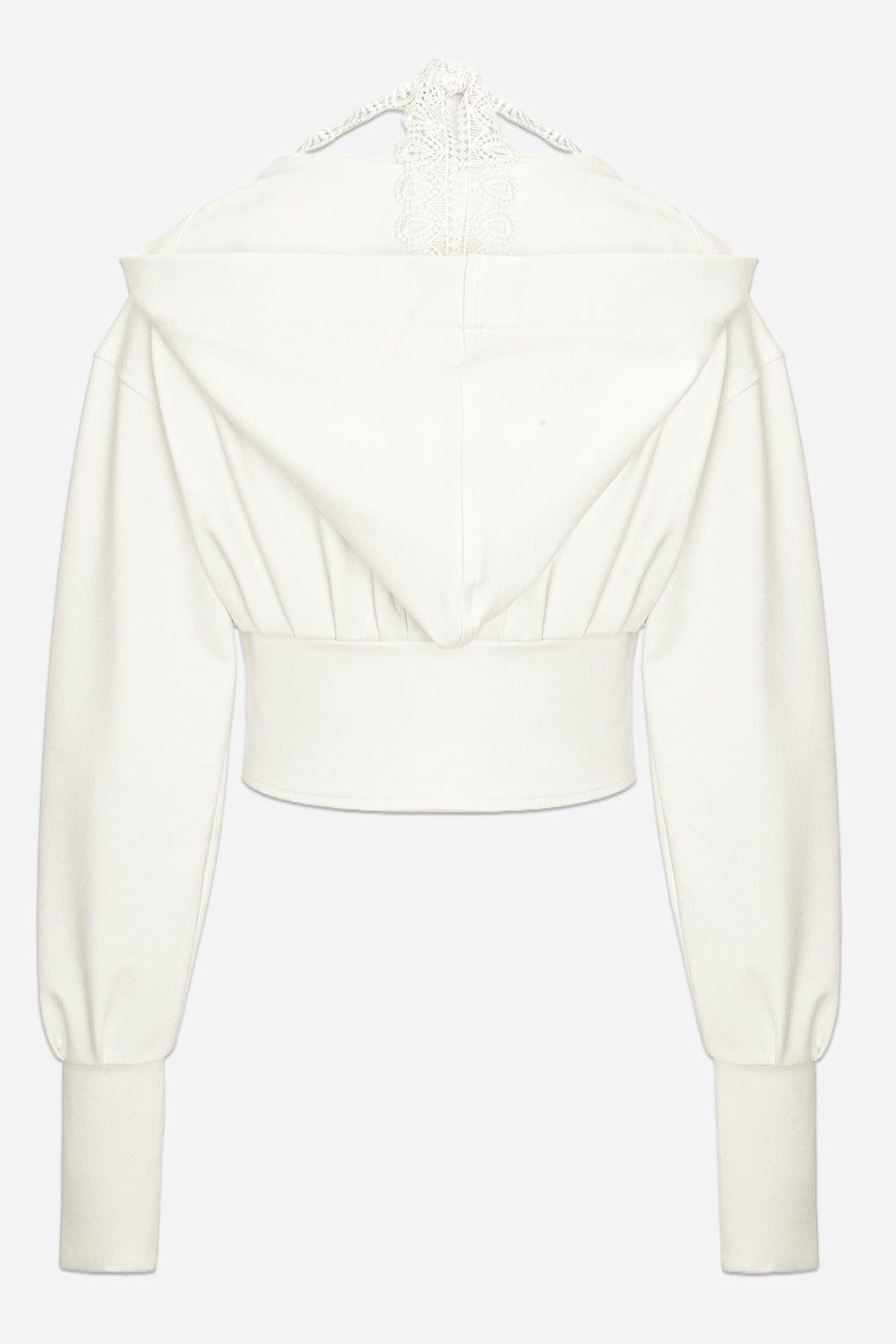 Karol v2 lace Off-White Hoodie with corset