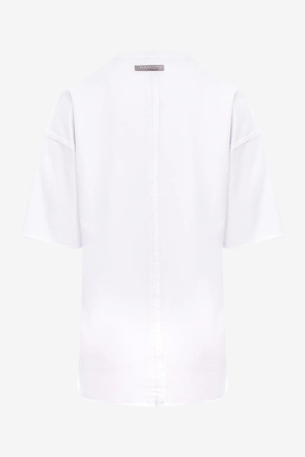 Tricou alb oversized Lisabona pentru bărbați, confecționat din bumbac moale, ideal pentru ținute casual.